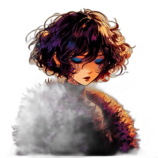 hair, mask, creature, face transparent PNG cut-out