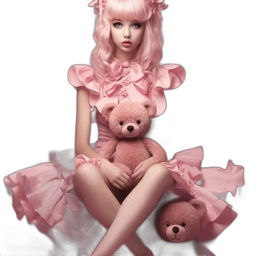 dress, creature, animal, photorealistic transparent PNG cut-out