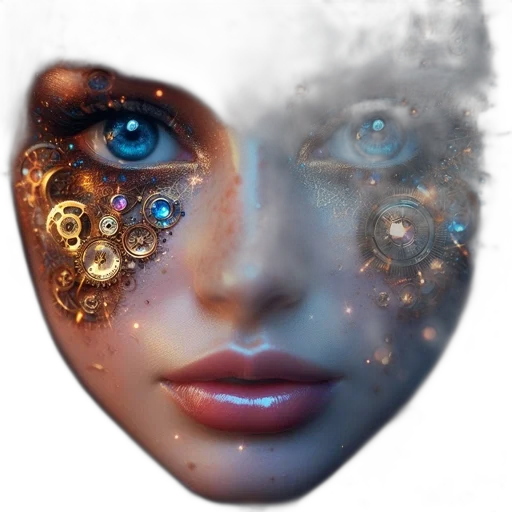 mask, face, robot, jewelry transparent PNG cut-out