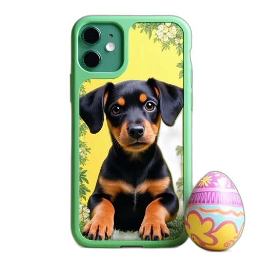 green, iphone, case, picture transparent PNG cut-out