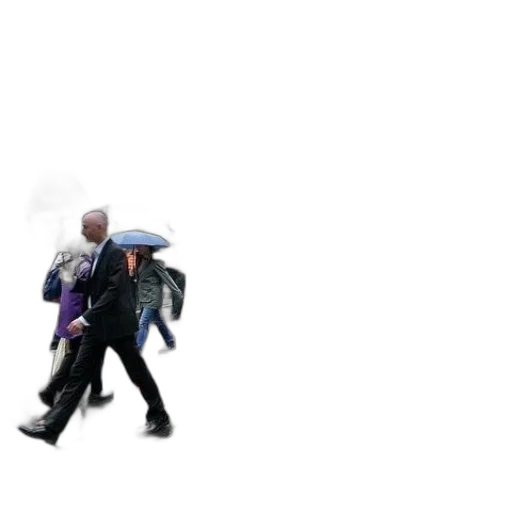 umbrella, staff, jacket, 3d render transparent PNG cut-out