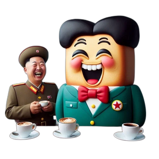 staff, food, face, robot transparent PNG cut-out