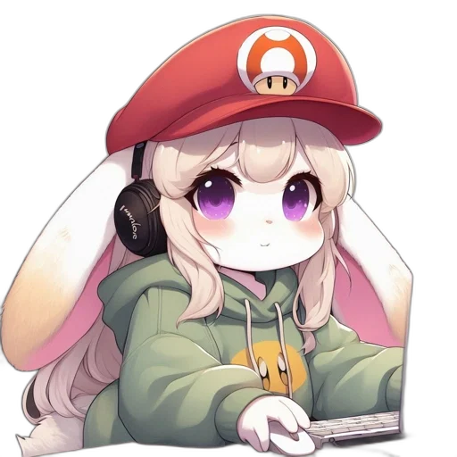 hat, animal, creature, staff transparent PNG cut-out