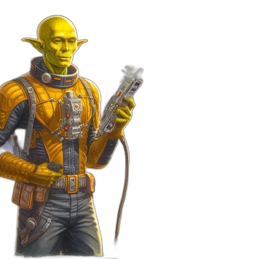 staff, concept art, fantasy art, 3d render transparent PNG cut-out