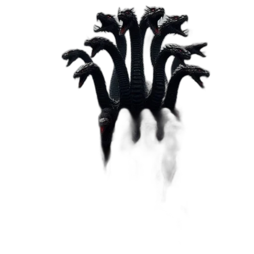 dragon, creature, weapon, hair transparent PNG cut-out