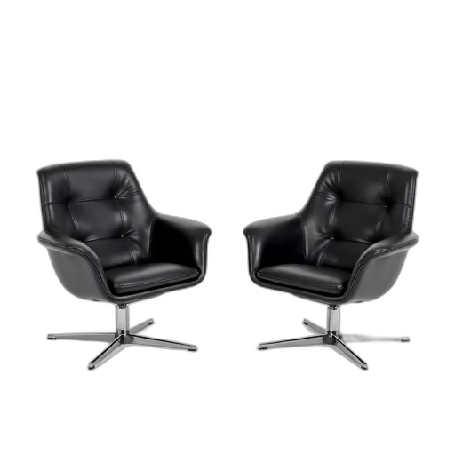 furniture, 3d render, pair, black transparent PNG cut-out