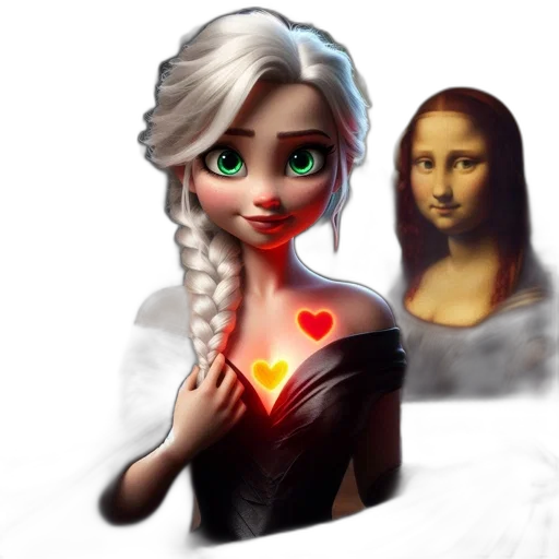 fantasy art, concept art, pixel art, 3d render transparent PNG cut-out