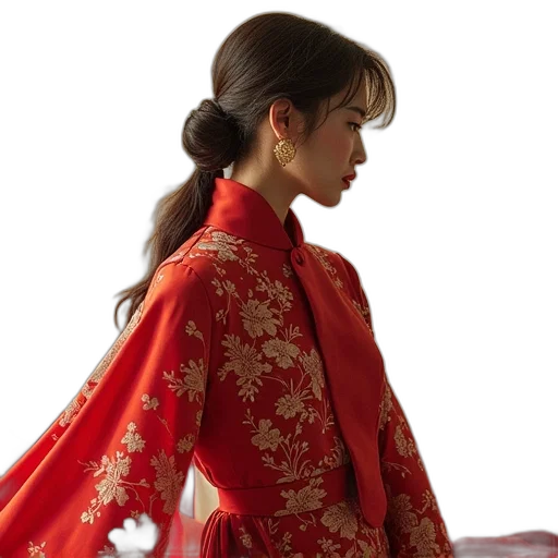 dress, jewelry, staff, jacket transparent PNG cut-out