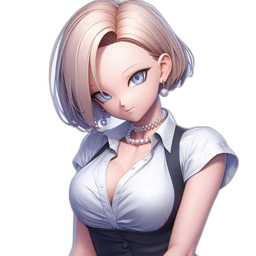 staff, face, dress, robot transparent PNG cut-out