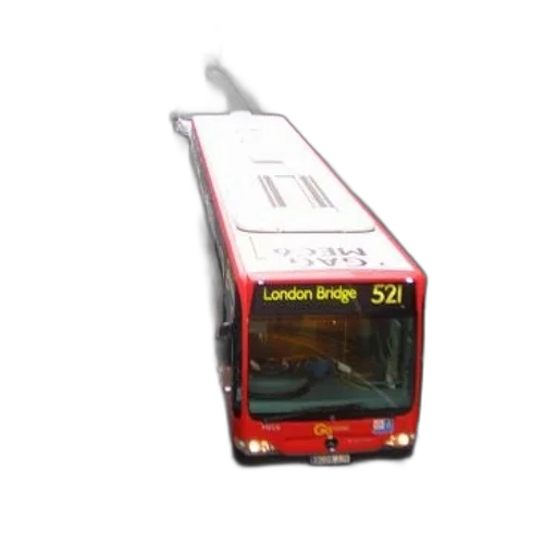 3d render, photorealistic, red, bus transparent PNG cut-out