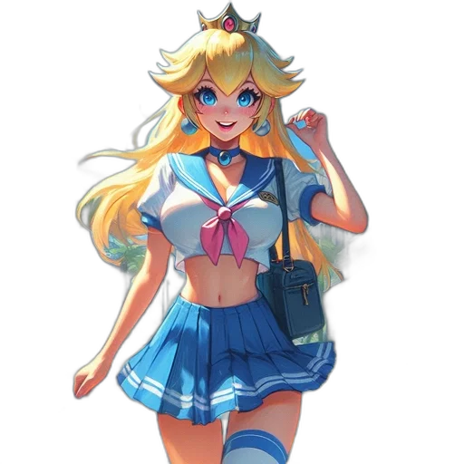 dress, staff, crown, weapon transparent PNG cut-out