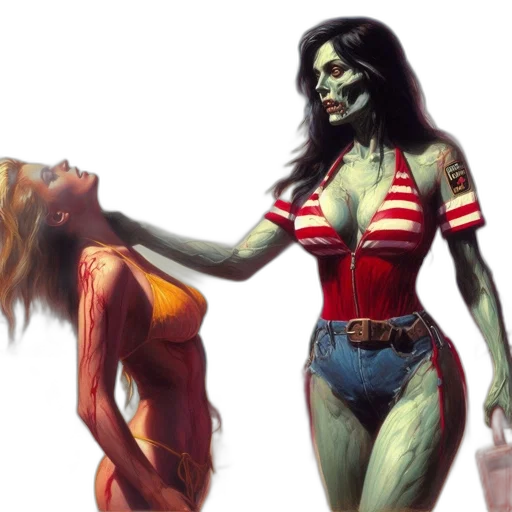 concept art, comic book art, fantasy art, photorealistic transparent PNG cut-out