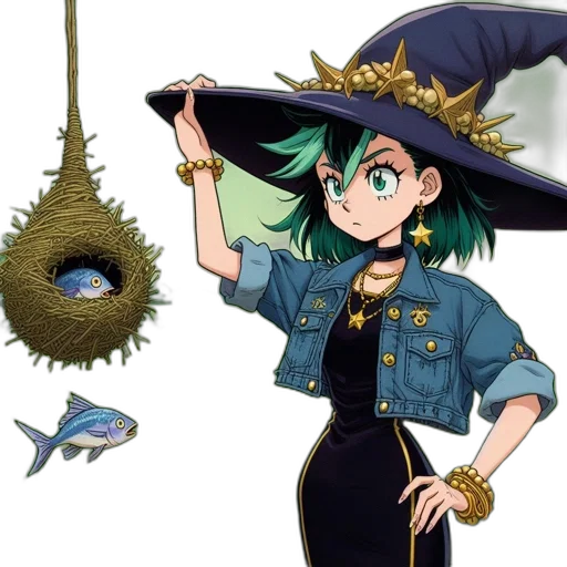 staff, hat, weapon, jewelry transparent PNG cut-out