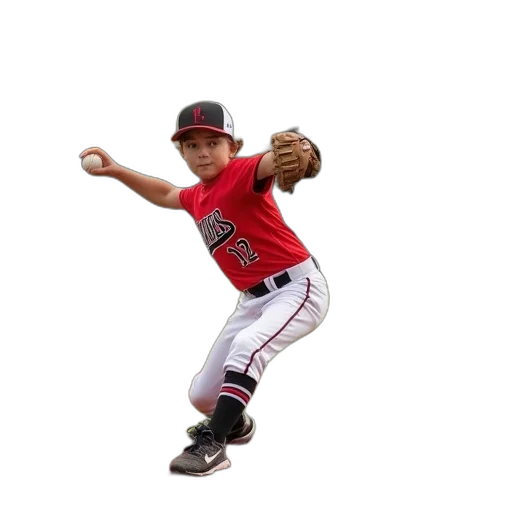 little, league, baseball, player transparent PNG cut-out