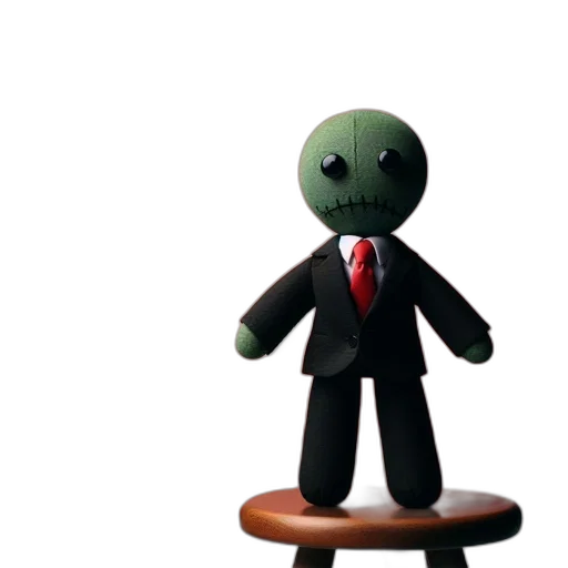 staff, robot, creature, 3d render transparent PNG cut-out