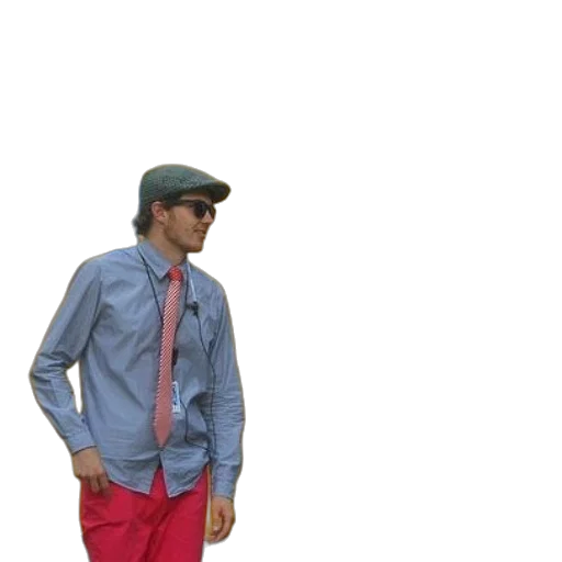 jacket, hat, staff, face transparent PNG cut-out