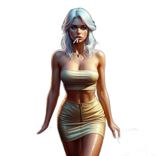 dress, staff, fantasy art, concept art transparent PNG cut-out