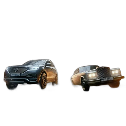 car, 3d render, concept art, photorealistic transparent PNG cut-out