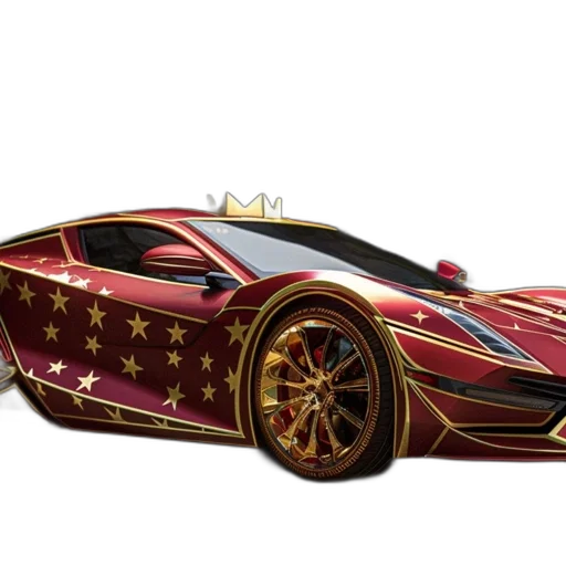 car, concept art, 3d render, anime transparent PNG cut-out
