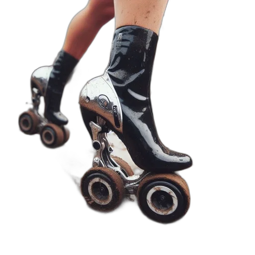 shoes, robot, weapon, 3d render transparent PNG cut-out