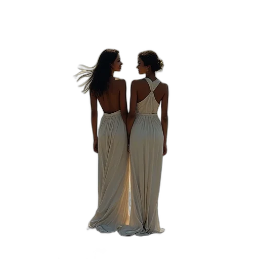 dress, concept art, 3d render, earth tones transparent PNG cut-out