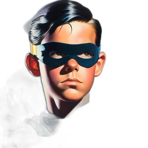mask, face, comic book art, photorealistic transparent PNG cut-out