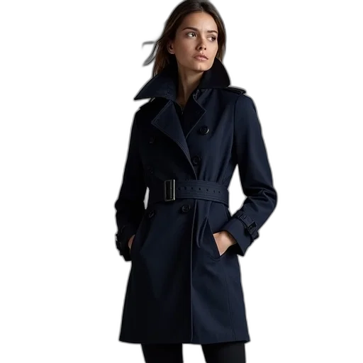 jacket, dress, dark, blue transparent PNG cut-out