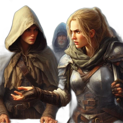 sword, jacket, concept art, fantasy art transparent PNG cut-out