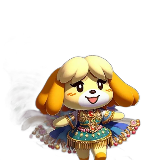 dress, staff, animal, mask transparent PNG cut-out