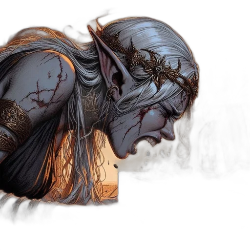hair, mask, creature, dragon transparent PNG cut-out