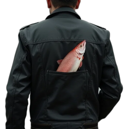 jacket, hat, staff, animal transparent PNG cut-out
