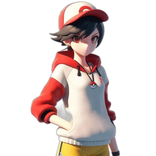 jacket, hat, staff, face transparent PNG cut-out