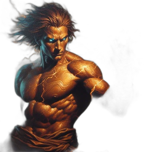 hair, comic book art, concept art, fantasy art transparent PNG cut-out