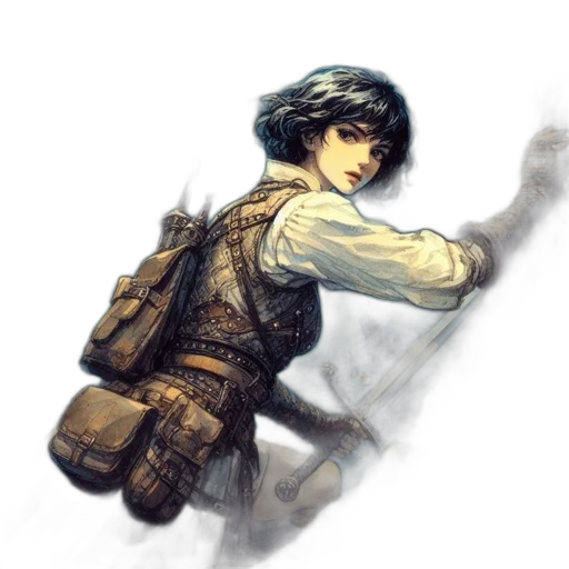 staff, weapon, sword, jacket transparent PNG cut-out