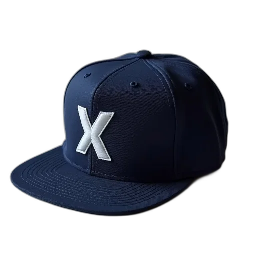 hat, logo, side, navy transparent PNG cut-out