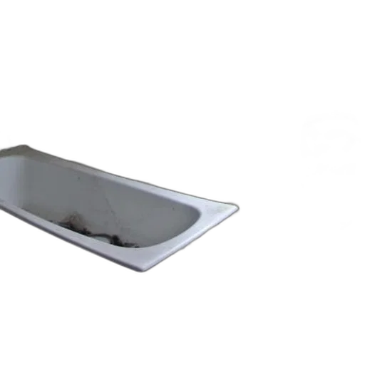 3d render, dilapidated, bathroom, white transparent PNG cut-out