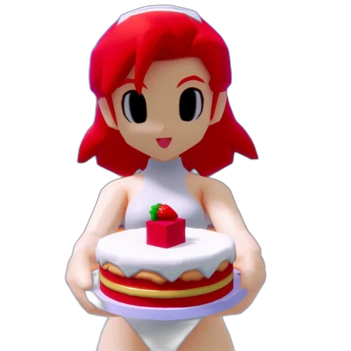 dress, food, 3d render, pixel art transparent PNG cut-out