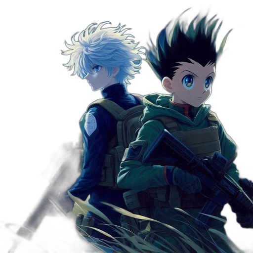 jacket, weapon, anime, concept art transparent PNG cut-out