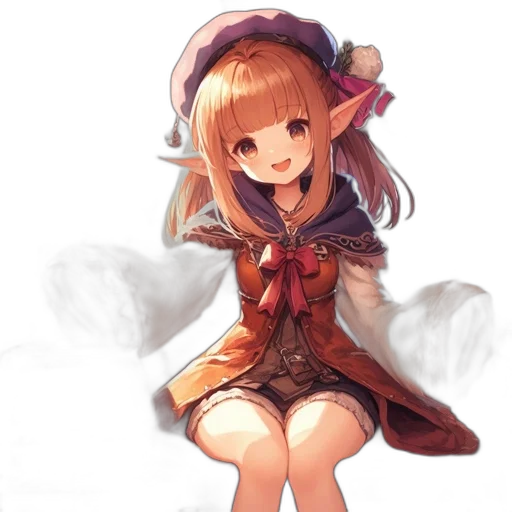dress, staff, hat, crown transparent PNG cut-out