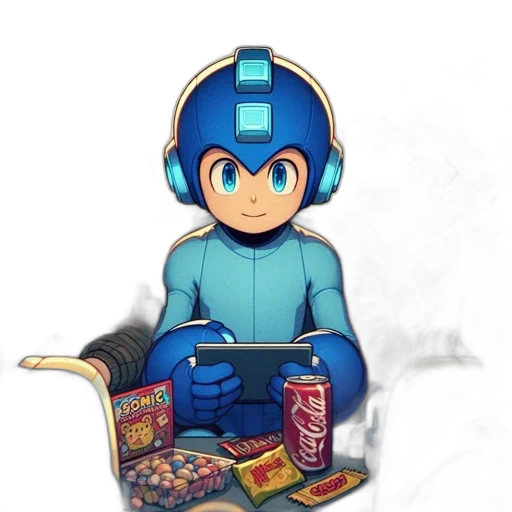 robot, jacket, bottle, food transparent PNG cut-out