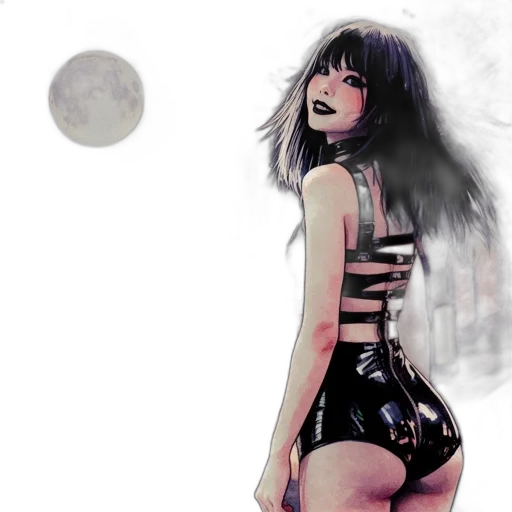 dress, comic book art, concept art, fantasy art transparent PNG cut-out