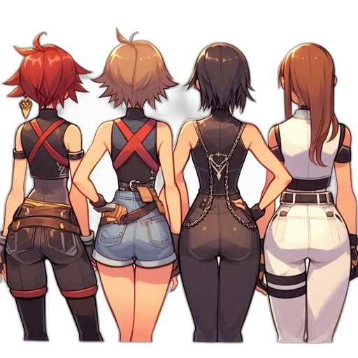 jacket, weapon, dress, staff transparent PNG cut-out