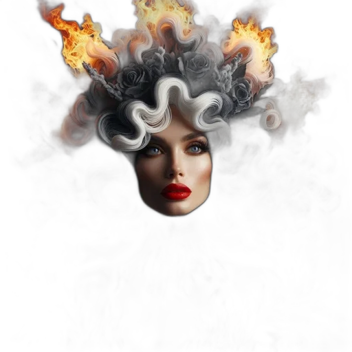 mask, crown, face, hair transparent PNG cut-out