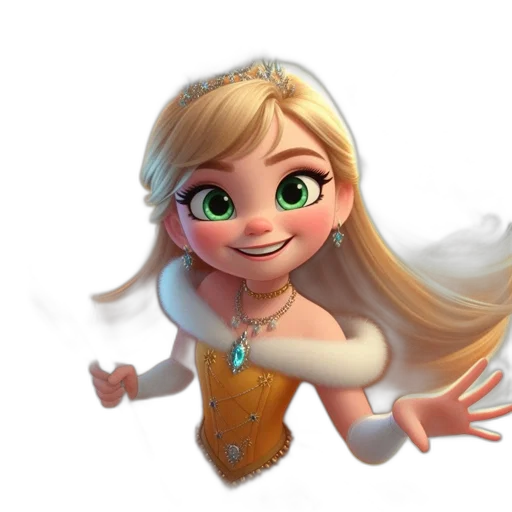 dress, face, jewelry, crown transparent PNG cut-out