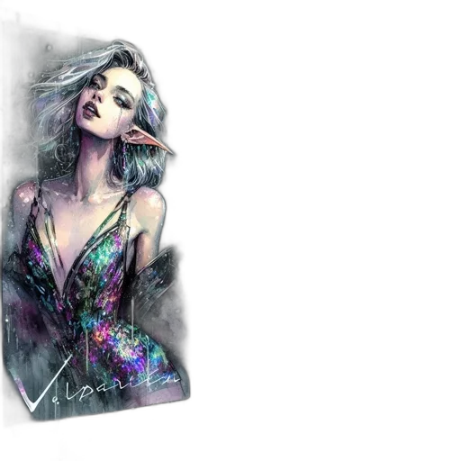 dress, jacket, watercolor, concept art transparent PNG cut-out