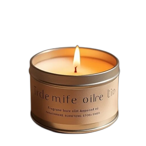 fire, candle, tin, aromaife transparent PNG cut-out