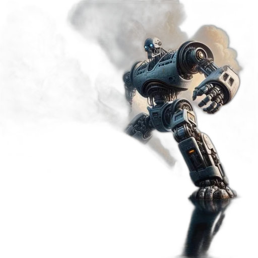 robot, weapon, sword, staff transparent PNG cut-out