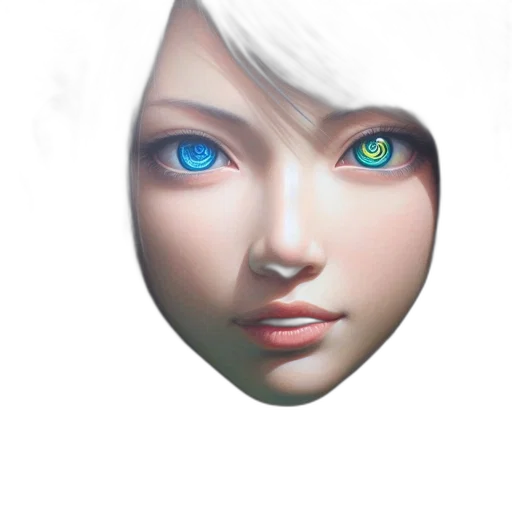 face, robot, mask, creature transparent PNG cut-out