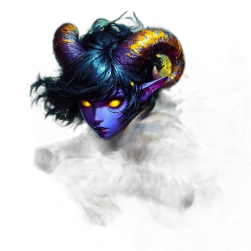mask, dragon, face, staff transparent PNG cut-out