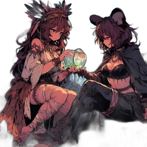 mask, crown, weapon, staff transparent PNG cut-out